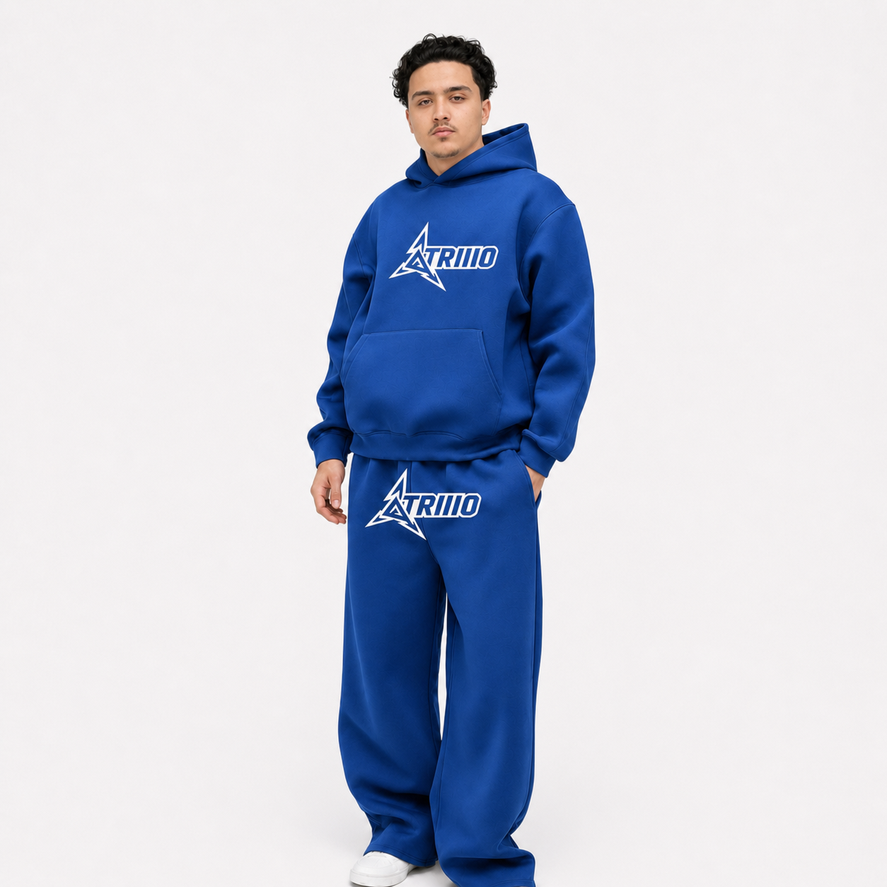 triiio signature hoodie blue